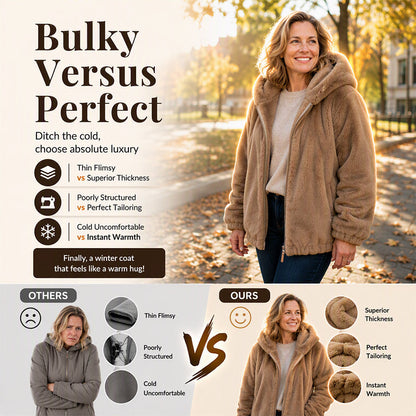 🔥50% OFF!🧥Women's Winter Cozy Hooded Jacket – Warm, Water-Repellent & Perfect for Layering ❄️