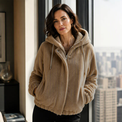 🔥50% OFF!🧥Women's Winter Cozy Hooded Jacket – Warm, Water-Repellent & Perfect for Layering ❄️