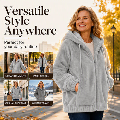 🔥50% OFF!🧥Women's Winter Cozy Hooded Jacket – Warm, Water-Repellent & Perfect for Layering ❄️