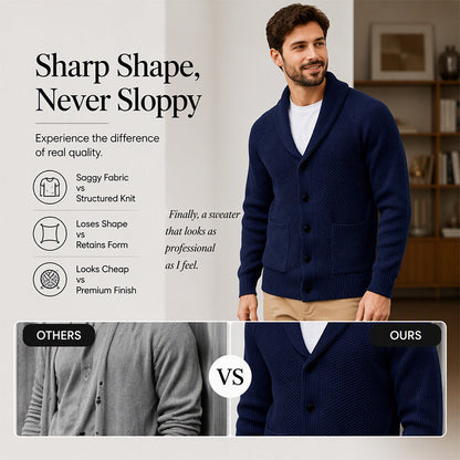 ✨Men's Casual Shawl Collar Sweater Cardigan – 50% OFF! Cozy, Stylish, Everyday Layering Essential