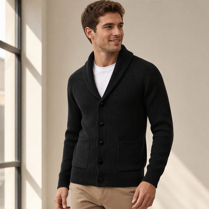 ✨Men's Casual Shawl Collar Sweater Cardigan – 50% OFF! Cozy, Stylish, Everyday Layering Essential