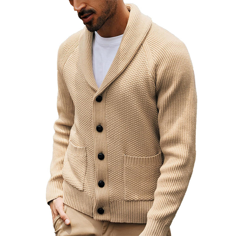 ✨Men's Casual Shawl Collar Sweater Cardigan – 50% OFF! Cozy, Stylish, Everyday Layering Essential
