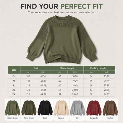 🌸🖤Black Friday Sale:50% OFF🖤💖Women's Solid Color Knit Pullover Sweater
