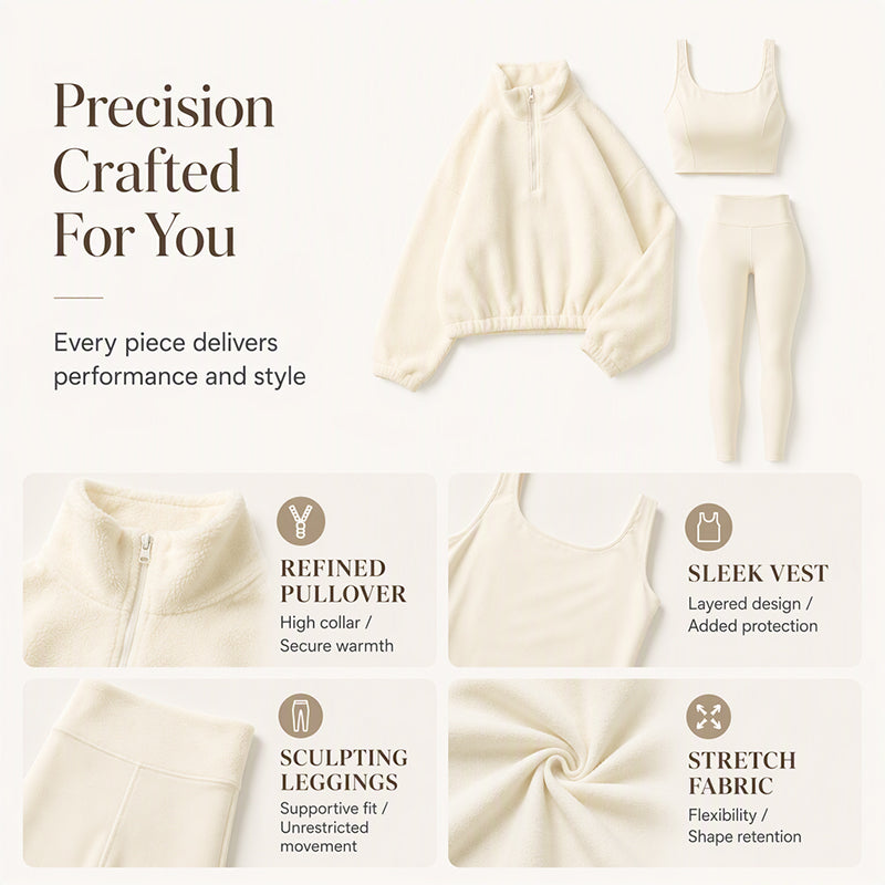 🌸Hot Sale 50% OFF💖Women's Cozy 3-Piece Athletic Set