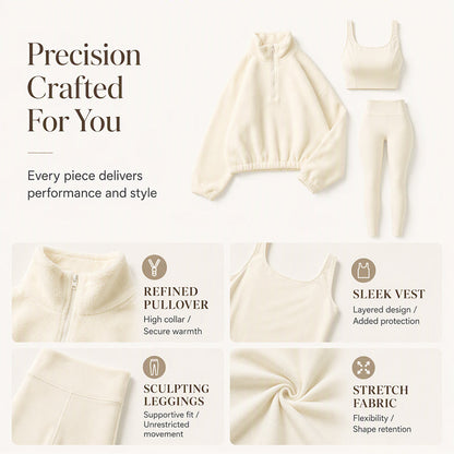 🌸Hot Sale 50% OFF💖Women's Cozy 3-Piece Athletic Set
