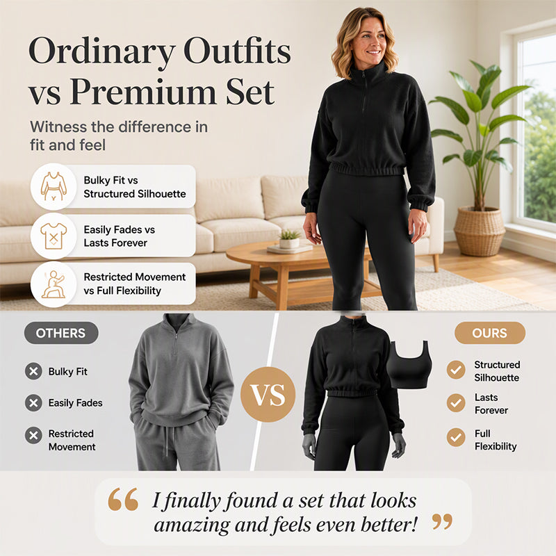 🌸Hot Sale 50% OFF💖Women's Cozy 3-Piece Athletic Set
