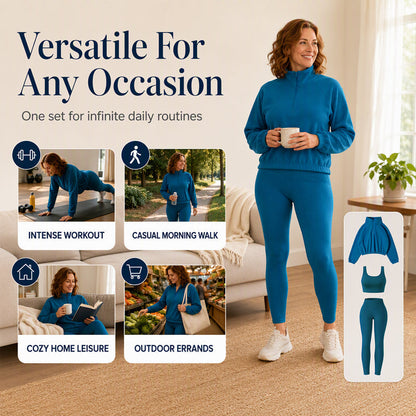 🌸Hot Sale 50% OFF💖Women's Cozy 3-Piece Athletic Set