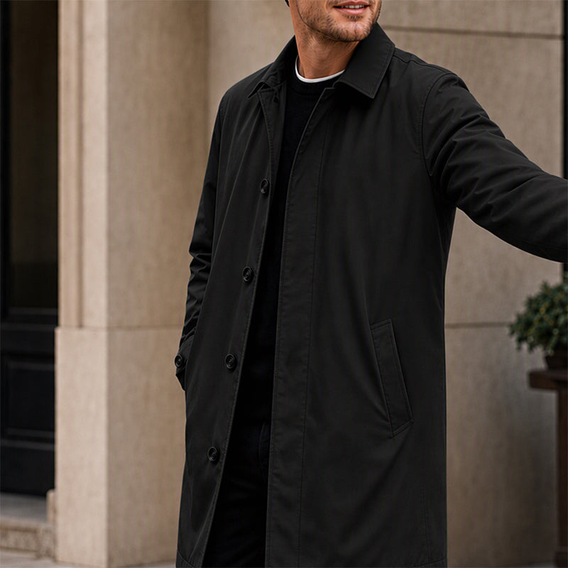 Men's Water-Resistant Padded Trench Coat