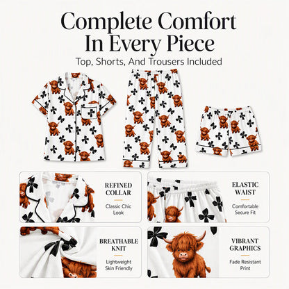 🔥50% OFF Limited Time!👚Women's 3-Piece Pajama Set – Cozy, Soft, Perfect for Lounging & Sleep