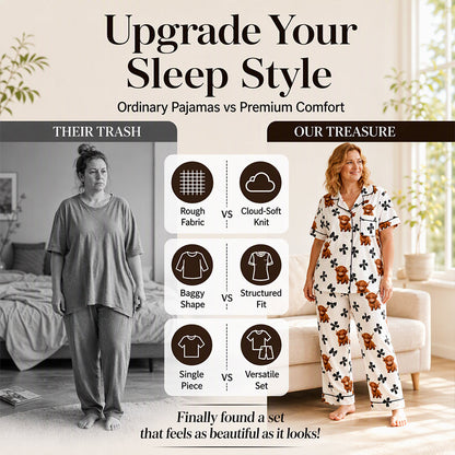 🔥50% OFF Limited Time!👚Women's 3-Piece Pajama Set – Cozy, Soft, Perfect for Lounging & Sleep