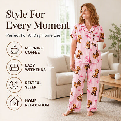 🔥50% OFF Limited Time!👚Women's 3-Piece Pajama Set – Cozy, Soft, Perfect for Lounging & Sleep