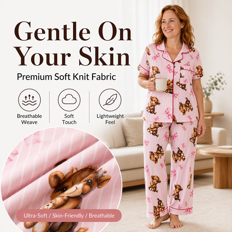 🔥50% OFF Limited Time!👚Women's 3-Piece Pajama Set – Cozy, Soft, Perfect for Lounging & Sleep