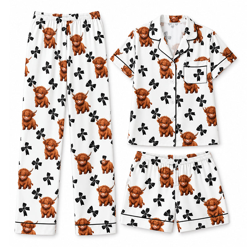 🔥50% OFF Limited Time!👚Women's 3-Piece Pajama Set – Cozy, Soft, Perfect for Lounging & Sleep