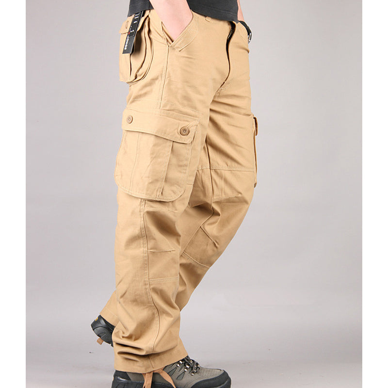 Men's Relaxed-Fit Cargo Pants with Multi Pockets