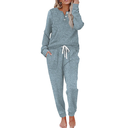 Women's Top & Drawstring Pants 2-Piece Set
