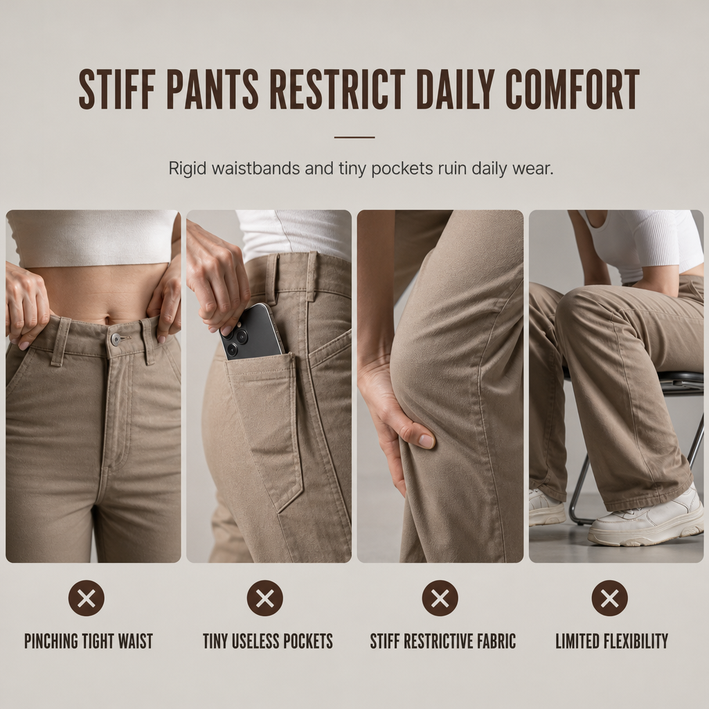 💖Black Friday Mega Deal – 50% off!💖Women's High Waisted Wide Leg Baggy Cargo Pants with Utility Pockets Loose Fit Cotton Blend Trousers