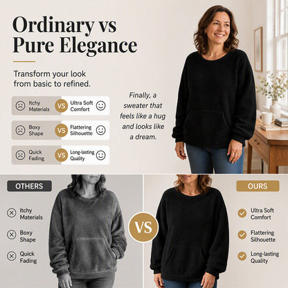 Women's Warm Plush Long Sleeve Sweatshirt