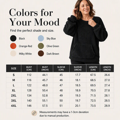 Women's Warm Plush Long Sleeve Sweatshirt