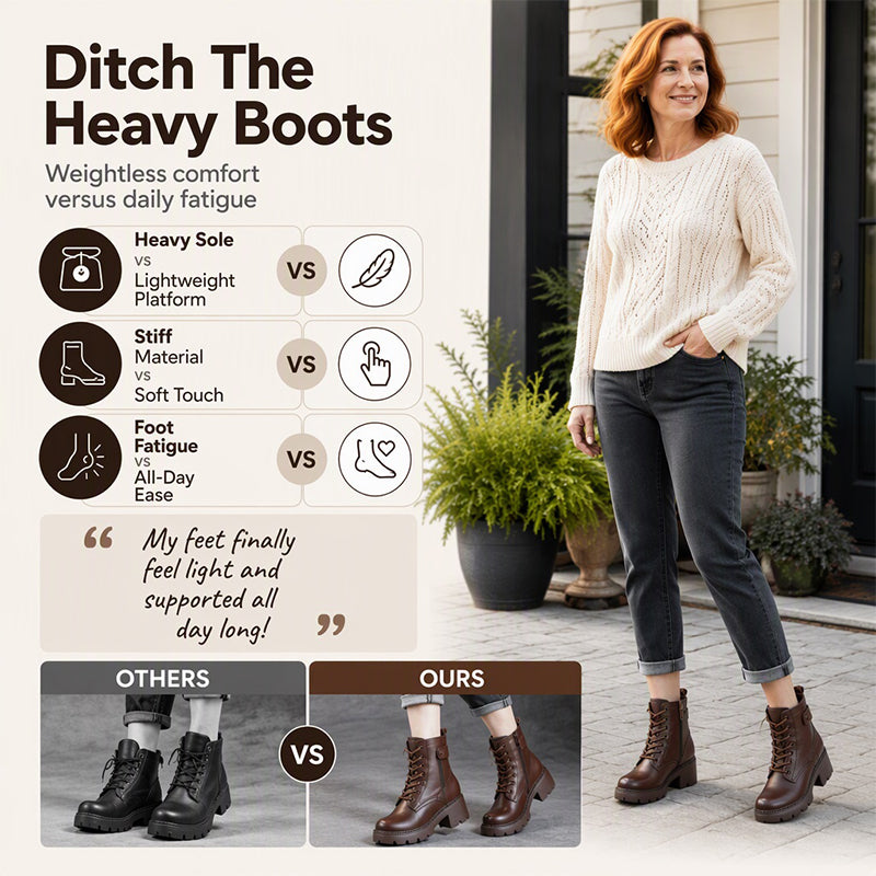 Women's Retro Platform Martin Boots
