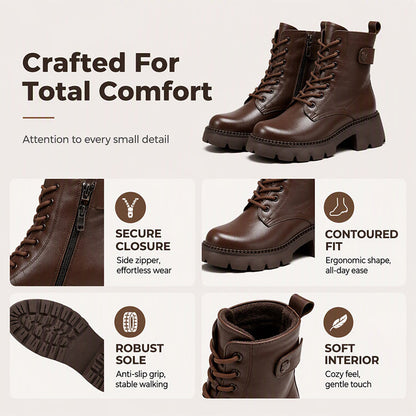 Women's Retro Platform Martin Boots