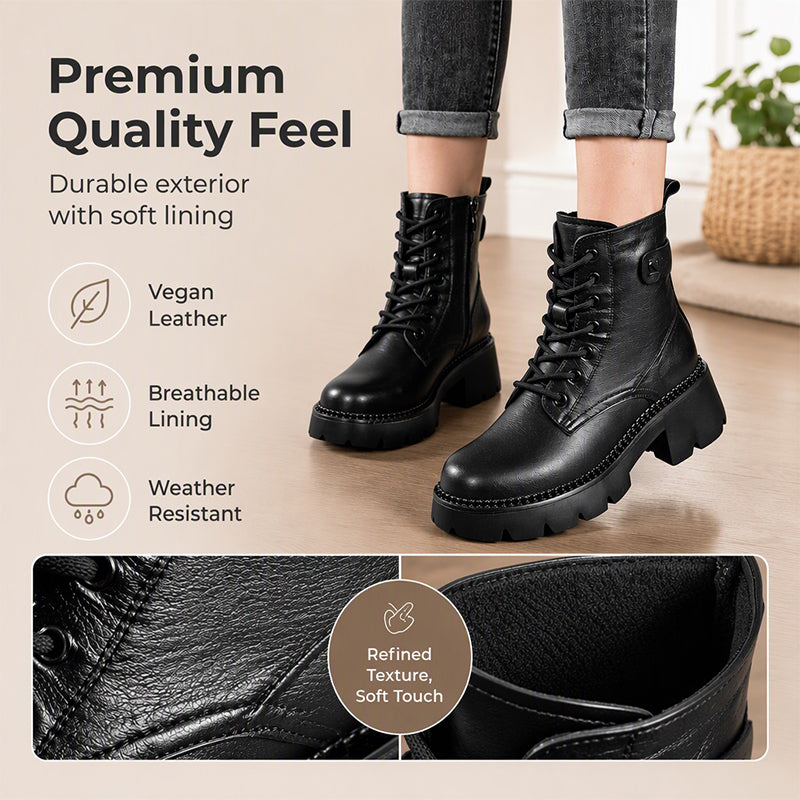 Women's Retro Platform Martin Boots