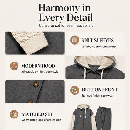 🧥Women's Casual Patchwork Hooded Jacket