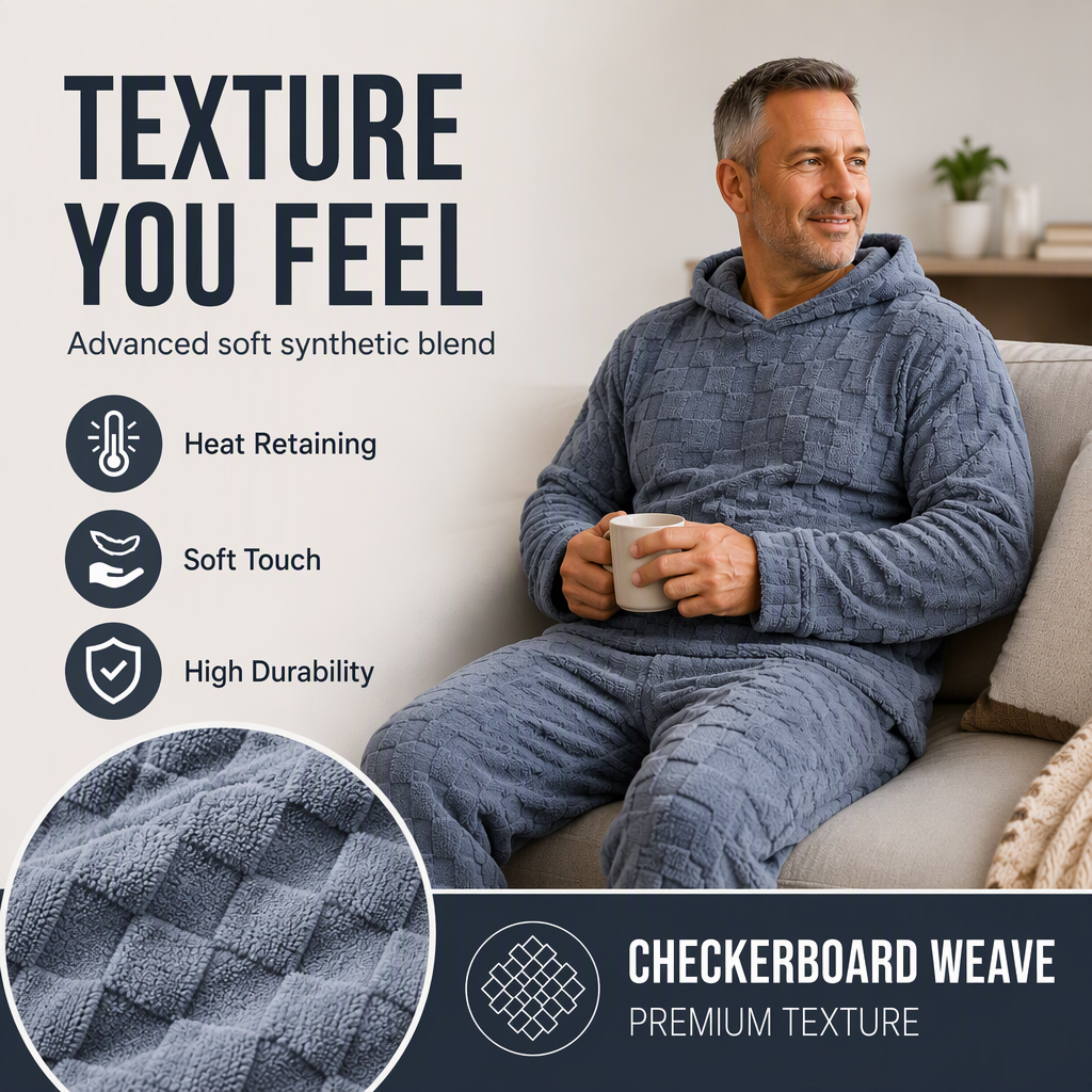 ☁️Comfortable & Relaxed, Everyday Casual – Men's Hooded Sweatshirt & Sweatpants Set ✨