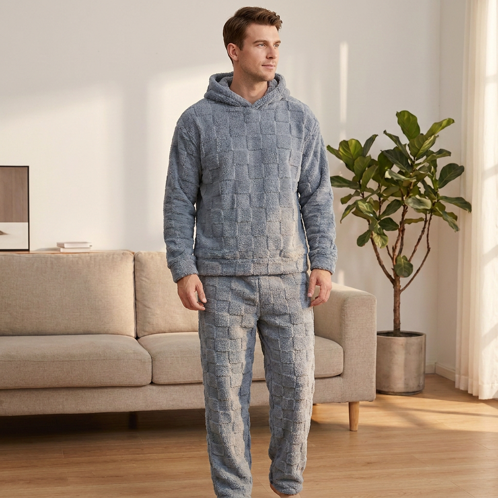 ☁️Comfortable & Relaxed, Everyday Casual – Men's Hooded Sweatshirt & Sweatpants Set ✨