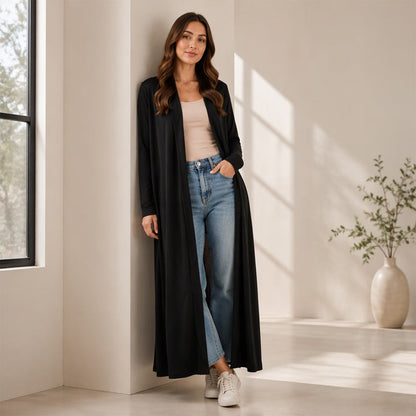 ⏰ Seasonal changeover sale: 50% off – quality at half the price! ✨Women's Open Front Maxi Long Cardigan