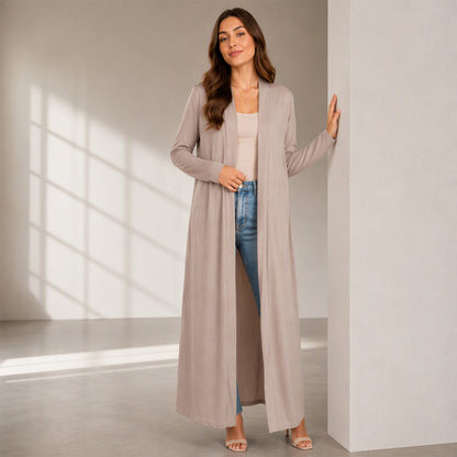 ⏰ Seasonal changeover sale: 50% off – quality at half the price! ✨Women's Open Front Maxi Long Cardigan