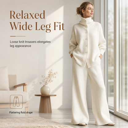 Women's Casual Two-Piece Pants and Top Set