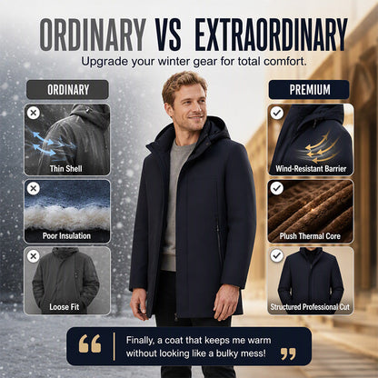 Men's Winter Warm-Lined Hooded Jacket