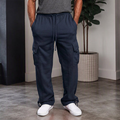 Men's Casual Drawstring Cargo Pants