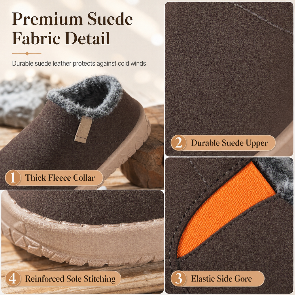 Women's Warm Slip-On Winter Snow Shoes