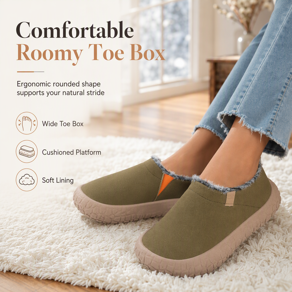 Women's Warm Slip-On Winter Snow Shoes