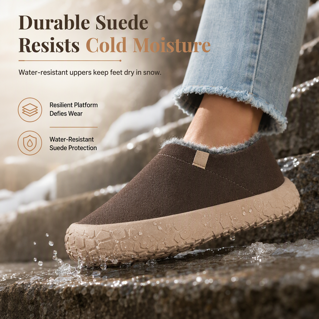 Women's Warm Slip-On Winter Snow Shoes