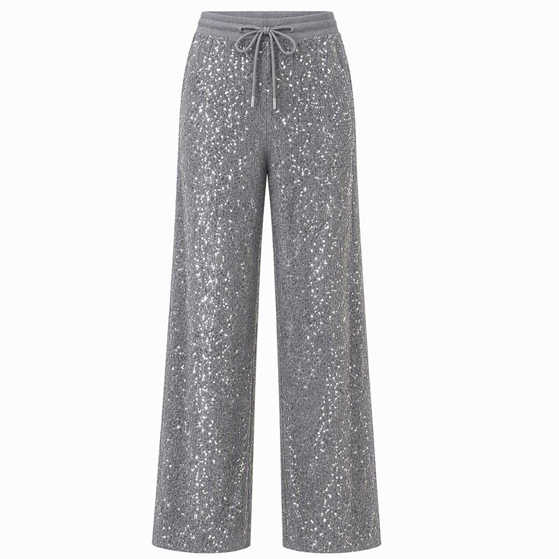 ✨Women's Sparkling Sequin Wide-Leg Pants – Glamorous, Comfortable, Party-Ready Style
