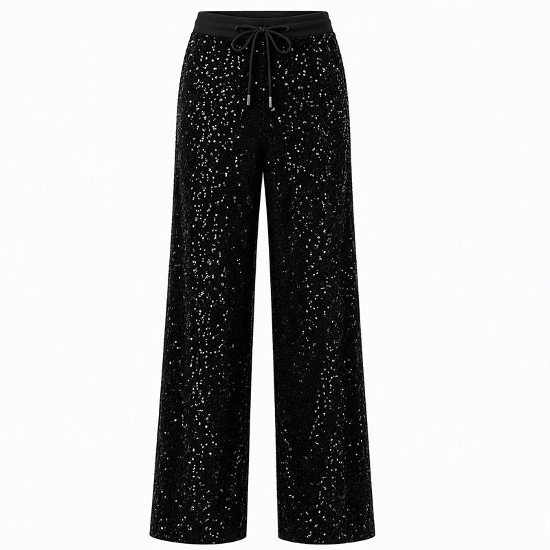 ✨Women's Sparkling Sequin Wide-Leg Pants – Glamorous, Comfortable, Party-Ready Style