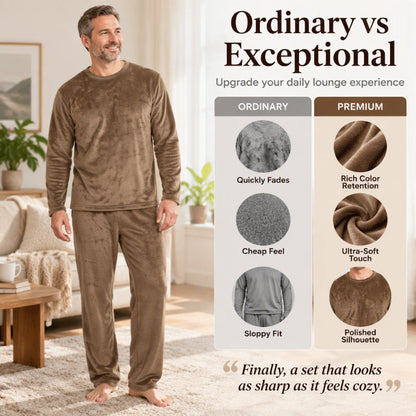 🖤Black Friday Sale:50% OFF🖤Men's Cozy Thermal Velvet Pajama Set