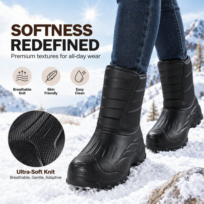 🌨️ Waterproof Winter Boots with Fleece Lining — All-Weather Mud-Resistant and Non-Slip ❄️
