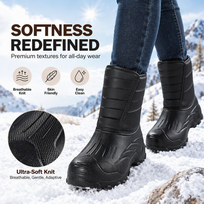 🌨️ Waterproof Winter Boots with Fleece Lining — All-Weather Mud-Resistant and Non-Slip ❄️