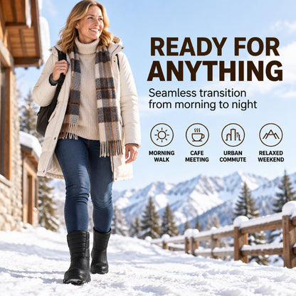 🌨️ Waterproof Winter Boots with Fleece Lining — All-Weather Mud-Resistant and Non-Slip ❄️