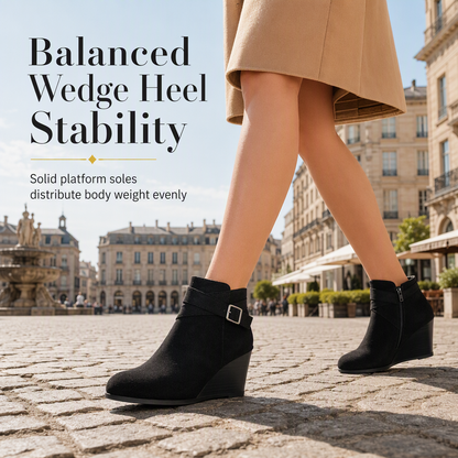 🖤Black Friday Sale:50% OFF🖤 Women's Casual Wedge Ankle Boots