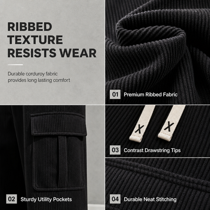Men's Relaxed Fit Corduroy Cargo Pants