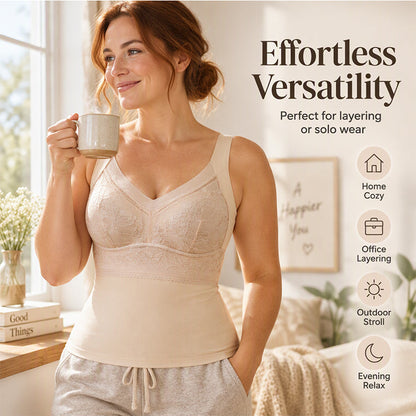 🔥Thermal Camisole with Built-In Bra – Slim Fit, Warm & Supportive