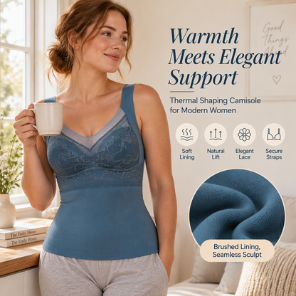 🔥Thermal Camisole with Built-In Bra – Slim Fit, Warm & Supportive