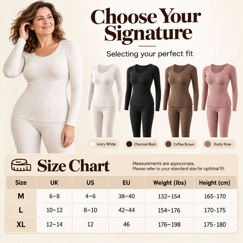 Women's Seamless Self-Heating Thermal Underwear Set