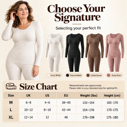 Women's Seamless Self-Heating Thermal Underwear Set