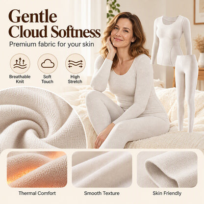 Women's Seamless Self-Heating Thermal Underwear Set