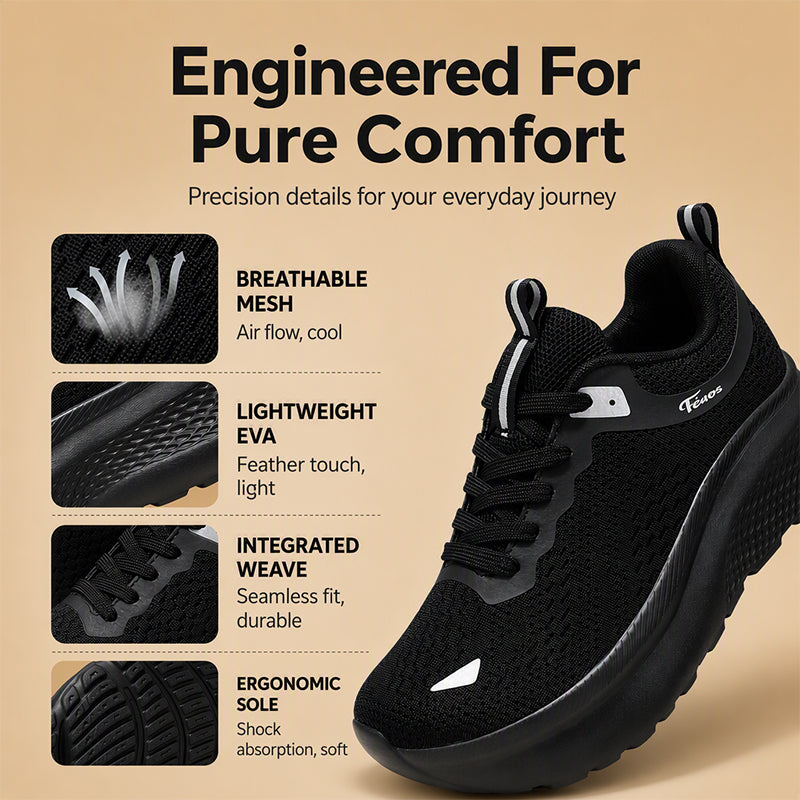 👟💨Fly-Knit Platform Sneakers – Lightweight, Breathable, Stylish